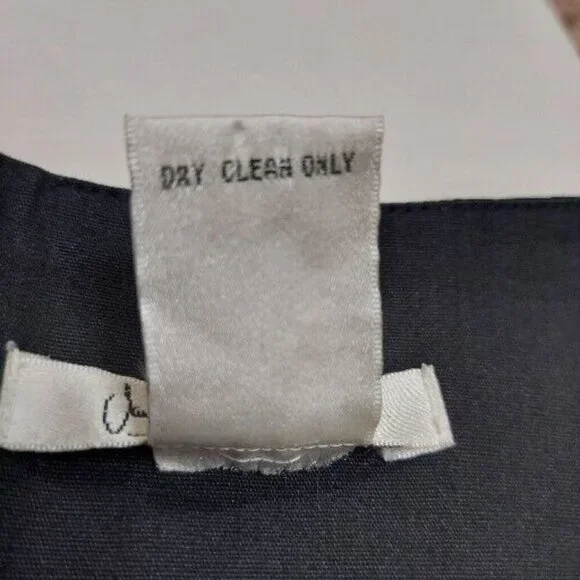 Jane Seymour Signature Embroidered Beaded Black Pencil Skirt 12 Petite - Picture 4 of 12